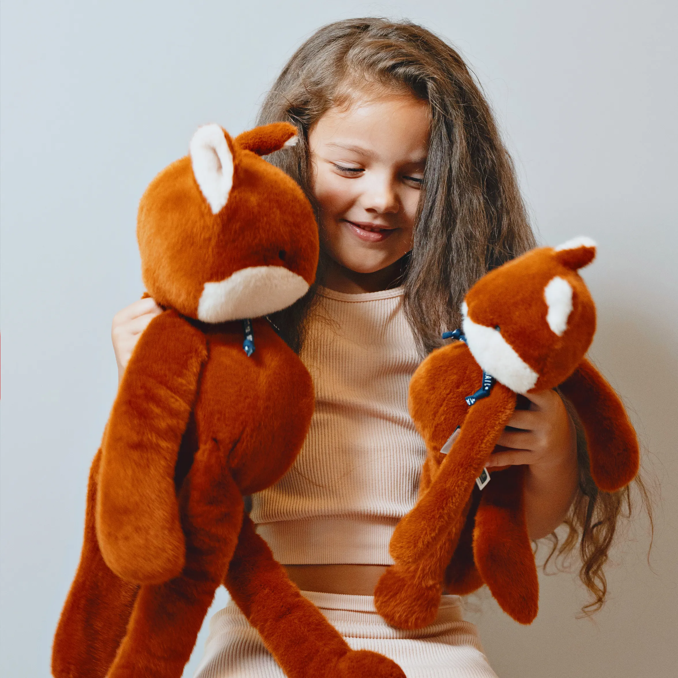 Peluche Renard Méloé Fauve 56 cm, Mailou