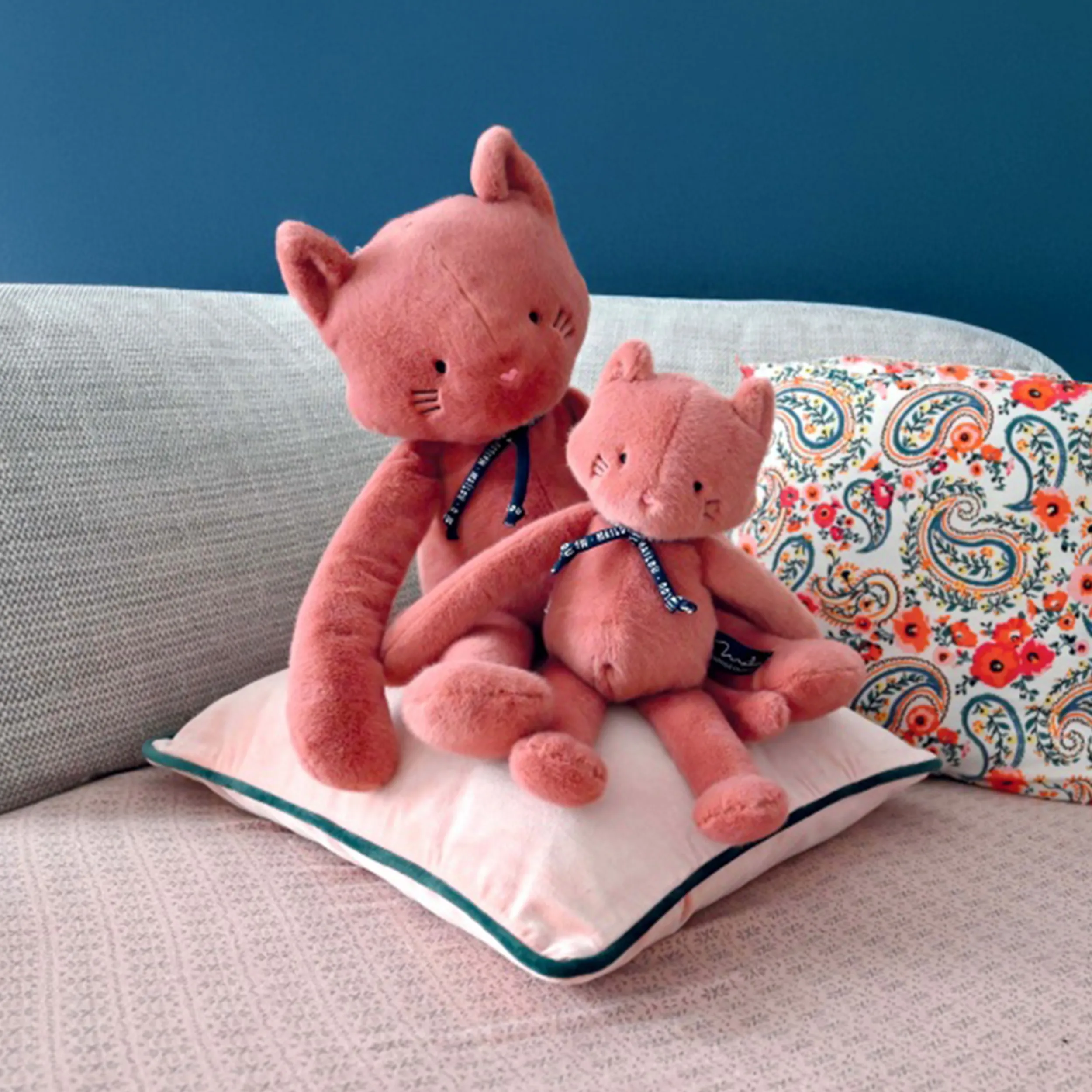 Peluche Chat Rose Méloé 37 cm, Mailou – Image 2