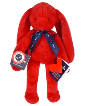 Lapin Méloé Rouge Passion 37 cm « Je t’aime à la folie », Mailou