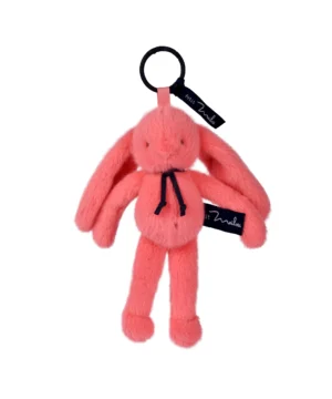 Porte-Clés Lapin Méloé 20 cm Corail Acidulé, Mailou