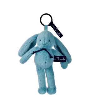 Porte-Clés Lapin Méloé 20 cm Bleu Lagon, Mailou