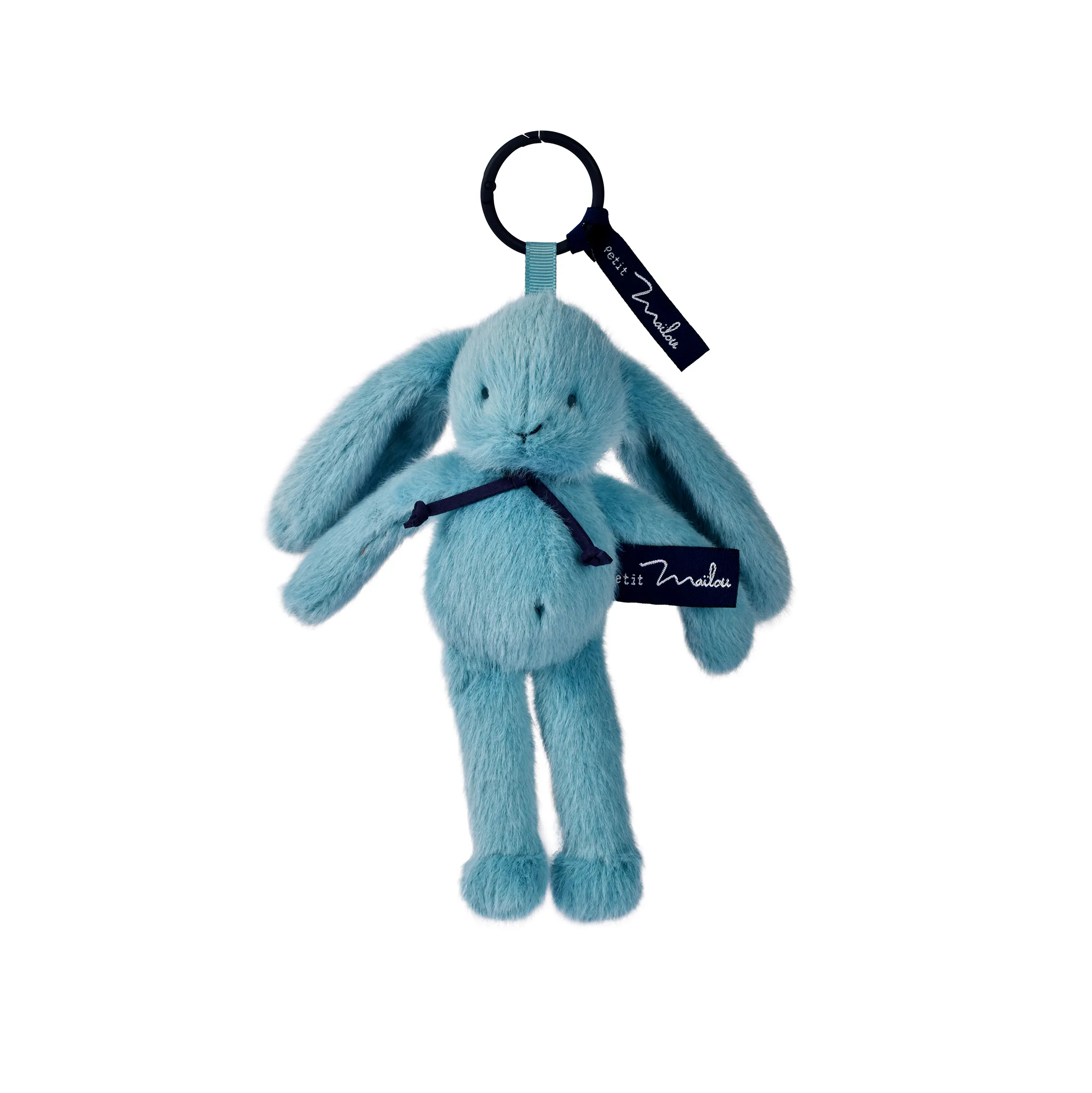 Porte-Clés Lapin Méloé 20 cm Bleu Lagon, Mailou