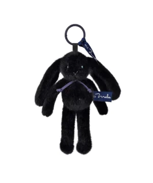 Porte-Clés Lapin Méloé 20 cm Noir, Mailou