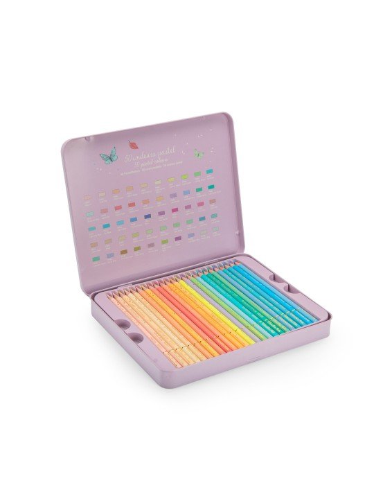 Boîte Métal Crayons Pastel Les Rosalies, Moulin Roty – Image 3
