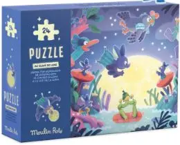 Puzzle Phosphorescent Au Clair de Lune 24 pièces, Moulin Roty