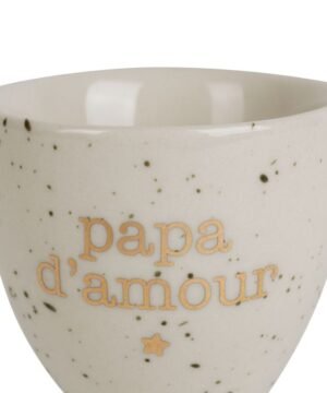 Alternative view of Coquetier Papa Amour Bonheur Étoile Blanc, Yliades