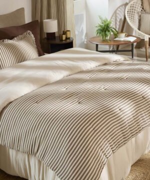 Alternative view of Bout de Lit Romie Brun 90 x 200 cm Double Gaze de Coton, L’Effet Papillon