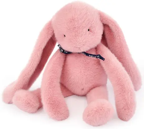 Peluche Lapin Méloé 37 cm Rose, Mailou