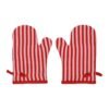 Lot de 2 Gants de Cuisine Brodés Kitchfun Rose + Rouge, Yliades