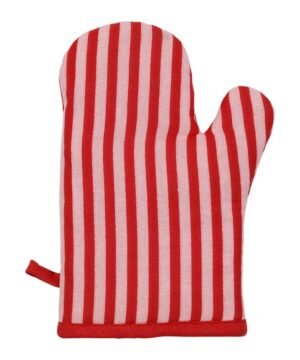 Alternative view of Lot de 2 Gants de Cuisine Brodés Kitchfun Rose + Rouge, Yliades
