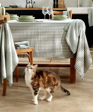 Alternative view of Nappe Romie Romarin 150 x 250 cm Double Gaze de Coton, L’Effet Papillon