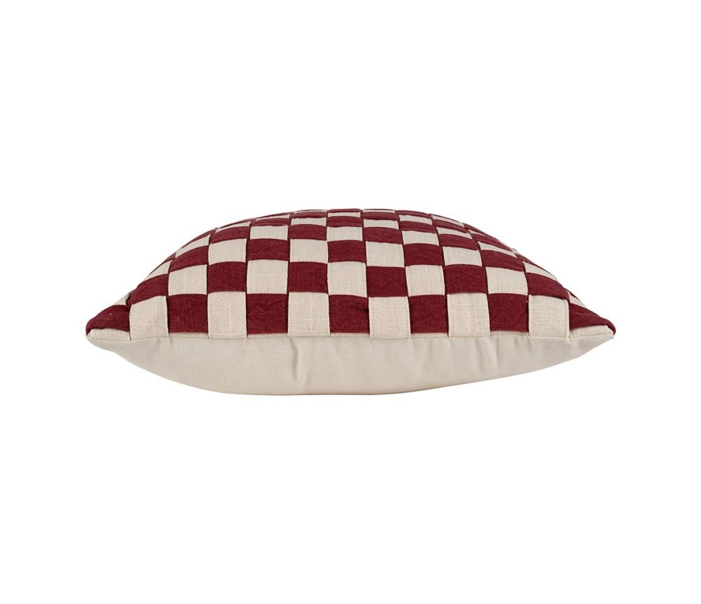 Housse de Coussin Karoz Bordeaux 45 x 45 cm, Yliades – Image 3