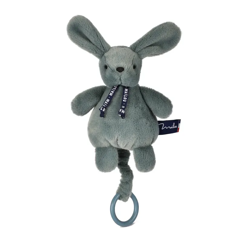 Lapin Dorlotin Boîte à Musique Vert Sauge, Mailou – Image 2
