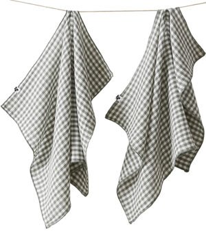 Lot de 2 Essuie-Mains Vickie Romarin 50 x 70 cm, L’Effet Papillon