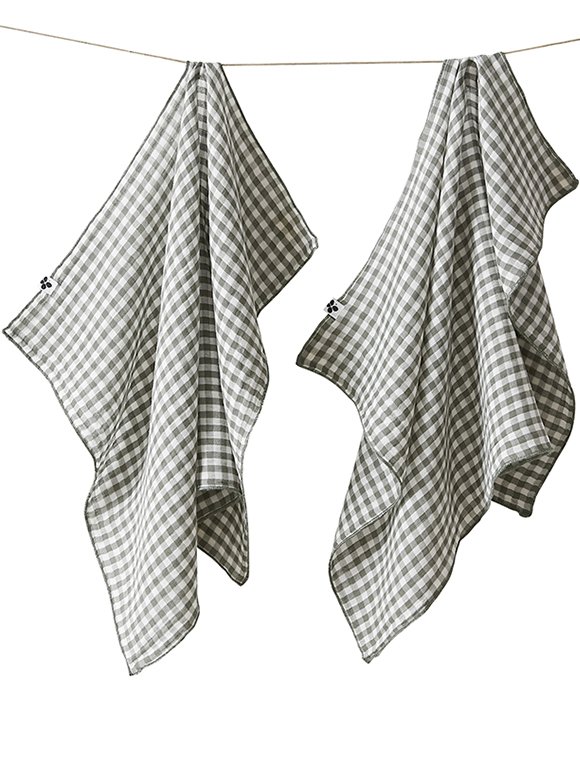 Lot de 2 Essuie-Mains Vickie Romarin 50 x 70 cm, L’Effet Papillon