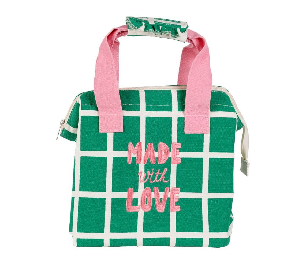 Sac Isotherme Kitchfun Vert + Rose, Yliades