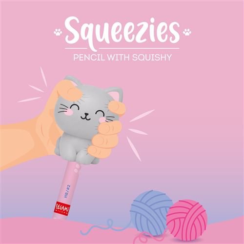 Crayon à papier Legami avec jouet anti-stress Chat, Legami – Image 2