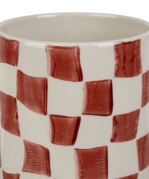 Alternative view of Vase Cylindre Karoz Bordeaux 10,5 x 19 cm, Yliades