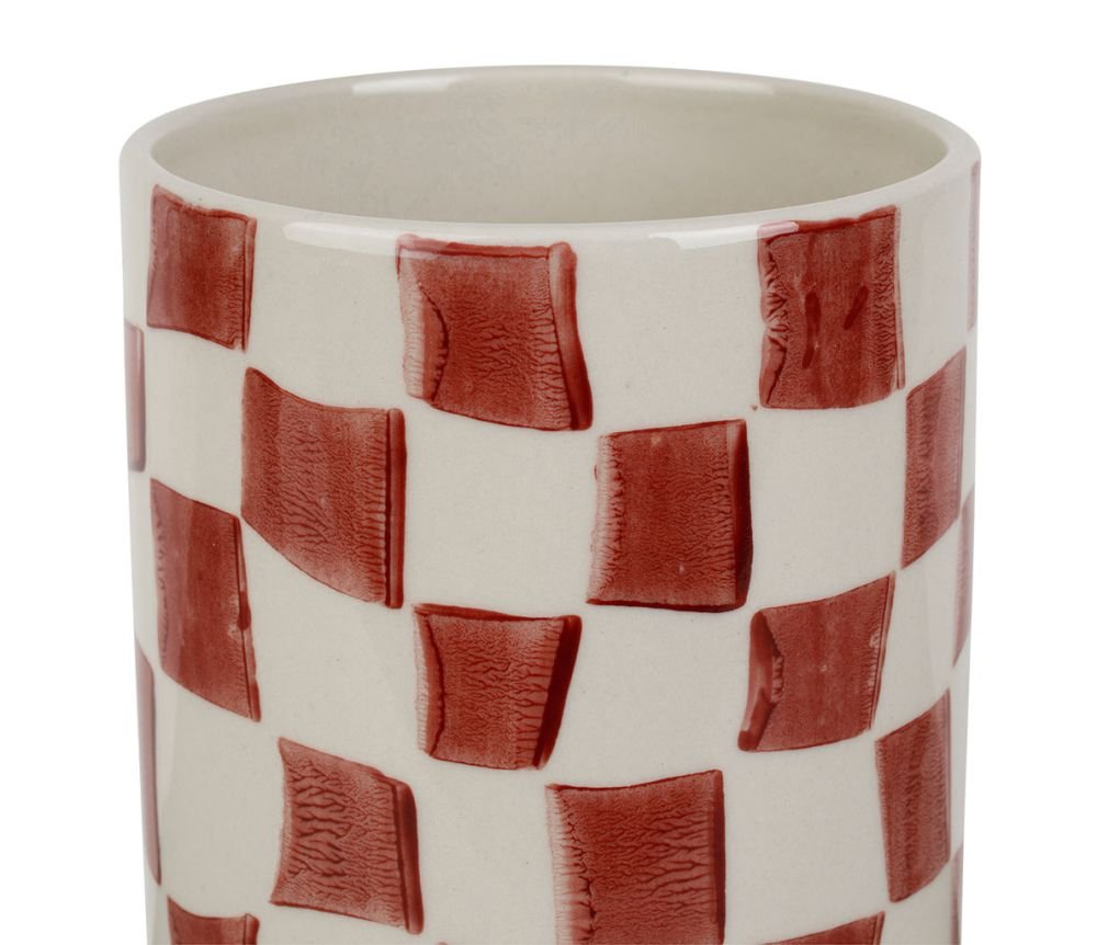 Vase Cylindre Karoz Bordeaux 10,5 x 19 cm, Yliades – Image 2
