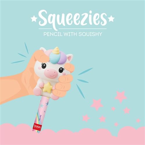 Crayon à papier avec jouet anti-stress Licorne, Legami – Image 2