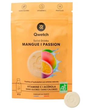Boisson Solid Drinks Bio Mangue & Passion 12 Pastilles, Qwetch
