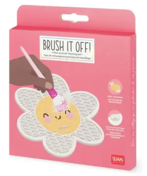 Tapis de Nettoyage pour Pinceaux de Maquillage Daisy – Brush It Off!, Legami
