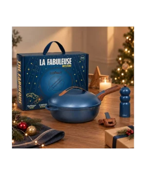 La Fabuleuse Poêle 28 cm Myrtille – Édition Noël, Cookut