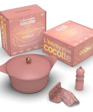 Coffret de Noël L’Incroyable Cocotte Rose Guimauve 28 cm