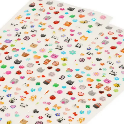 Stickers pour Ongles Nail Stickers cut animals, Legami