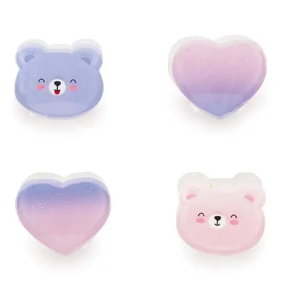 Set de 4 Mini Barrettes à Cheveux teddy bear – Clip Me Up!, Legami – Image 2
