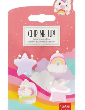 Set de 4 Mini Barrettes à Cheveux unicorn – Clip Me Up!, Legami