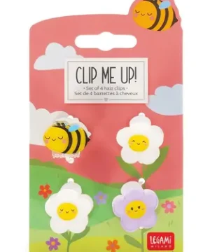 Set de 4 Mini Barrettes à Cheveux bee – Clip Me Up!, Legami
