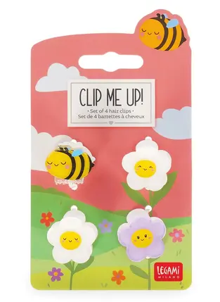 Set de 4 Mini Barrettes à Cheveux bee – Clip Me Up!, Legami