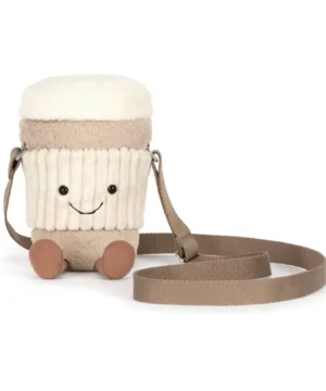 Amuseables perkle coffee to-go shoulder bag, Jellycat