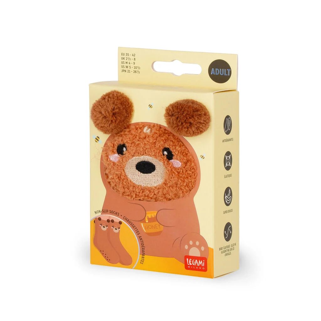 Chaussettes Antidérapantes Adulte Teddy Bear - It's a Match!, Legami