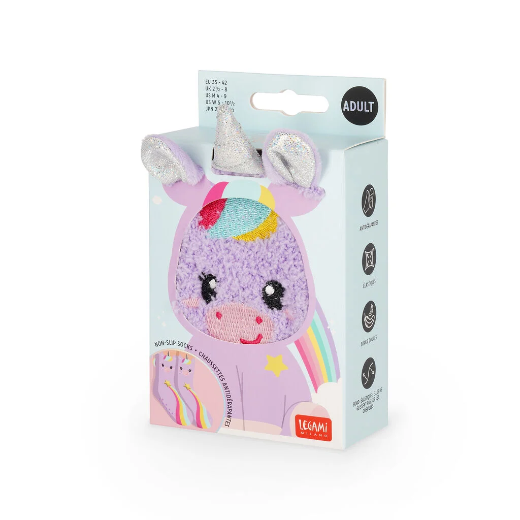 Chaussettes Antidérapantes Adulte Unicorn - It's a Match!, Legami