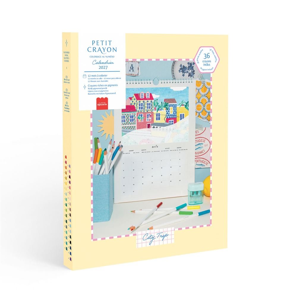 Coffret Calendrier à Colorier au Numéro 2027, La Petite Epicerie