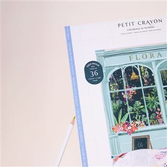 Coffret Coloriage au Numéro Petit Crayon Façades Flora, La Petite Epicerie – Image 2