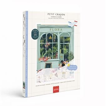 Coffret Coloriage au Numéro Petit Crayon Façades Flora, La Petite Epicerie