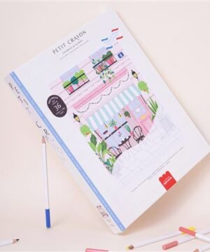 Coffret Coloriage au Numéro Petit Crayon Façades Morning Spot, La Petite Epicerie – Image 3