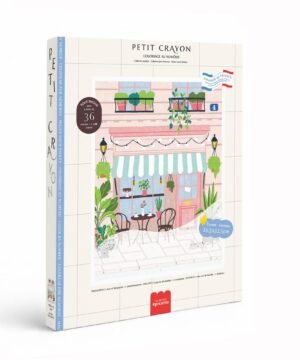 Coffret Coloriage au Numéro Petit Crayon Façades Morning Spot, La Petite Epicerie