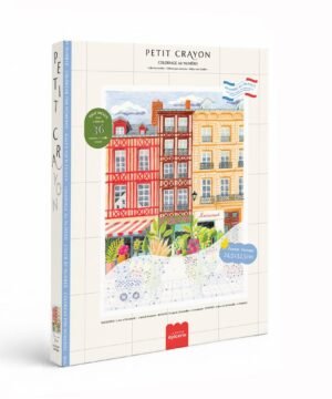 Coffret Coloriage au Numéro Petit Crayon Façades Place aux Fleurs, La Petite Epicerie