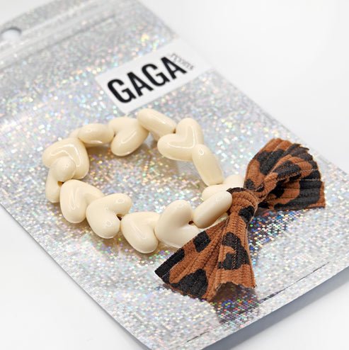 Bracelet Only Beige & Maxi Nœud Léopard, Gaga – Image 3