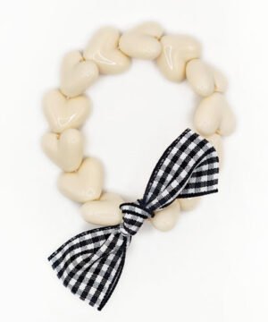 Bracelet GAGA Only Beige & Nœud Vichy, Gaga