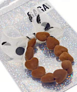 Alternative view of Bracelet Marron & Maxi Nœud Beige à Pois, Gaga