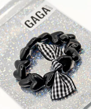Alternative view of Bracelet GAGA Noir & Nœud Vichy, Gaga