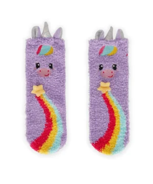Chaussettes Antidérapantes Enfant Unicorn Lilas - It's a Match! Legami