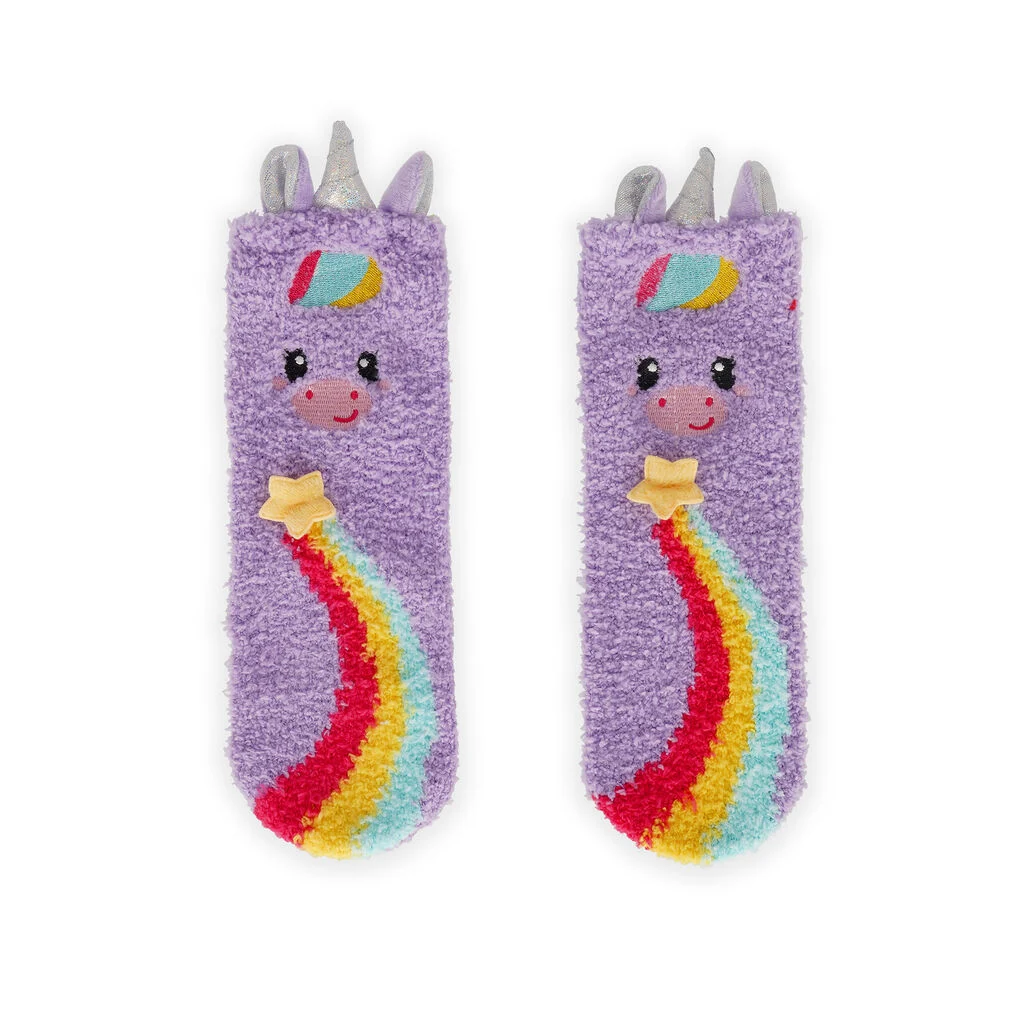 Chaussettes Antidérapantes Enfant Unicorn Lilas - It's a Match! Legami