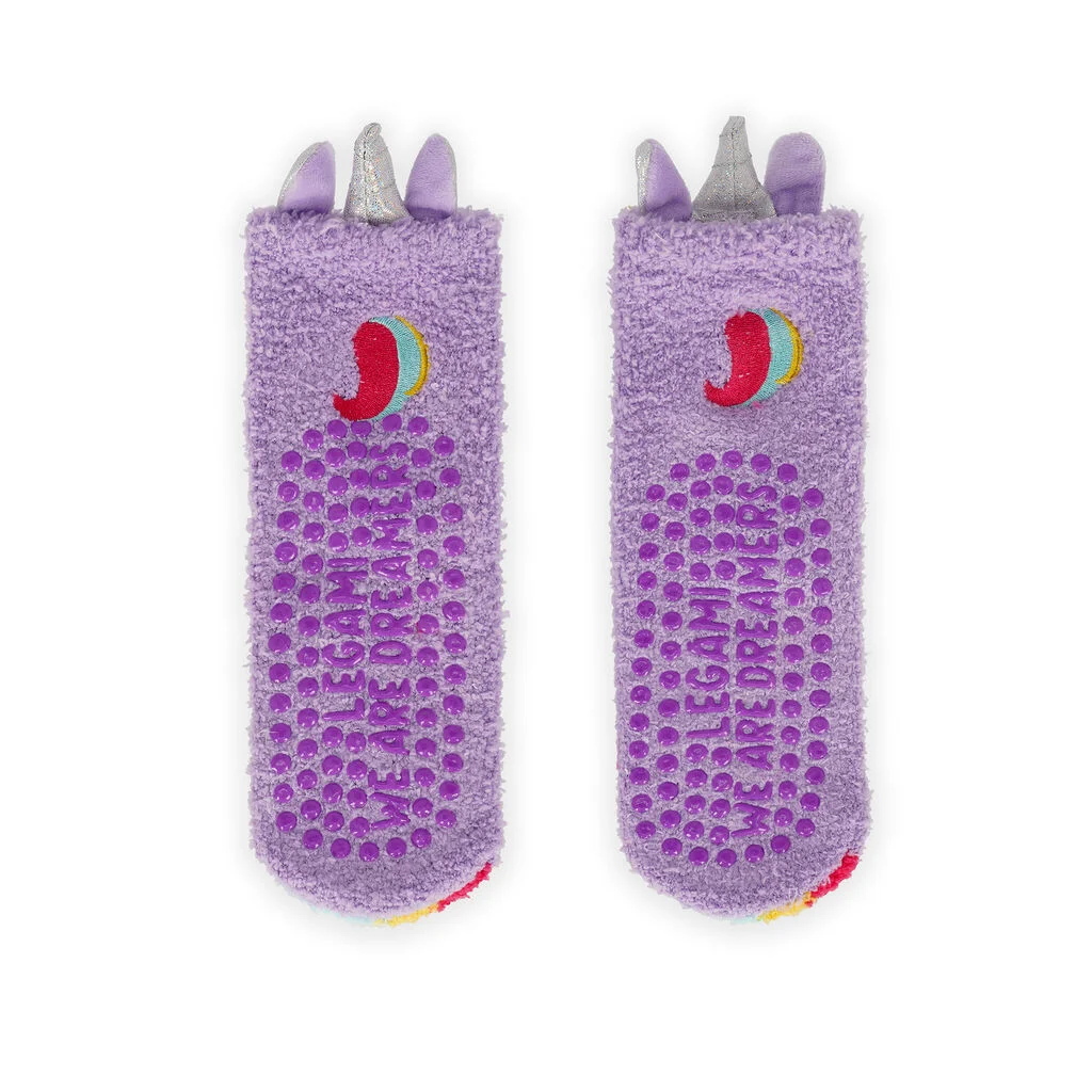 Chaussettes Antidérapantes Enfant Unicorn Lilas - It's a Match! Legami – Image 2