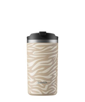 Travel Mug Isotherme Inox Zebra, Qwetch